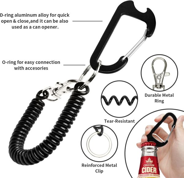 HOTEMIA Phone Tether Lanyard Anti Theft Strap with Carabiner... - Image 2