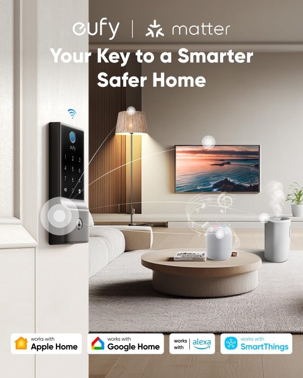 eufy Smart Lock E30, Fingerprint Keyless Entry Door Lock, Sm... - Image 2