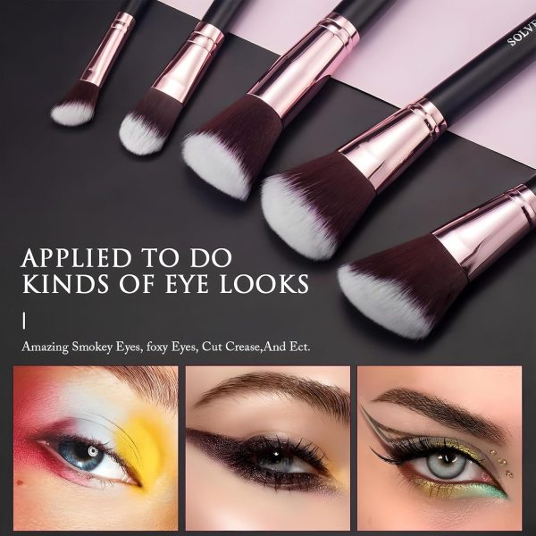 SOLVE Makeup Brushes, 16 Pcs Premium Synthetic Makeup Brush ... - Image 3