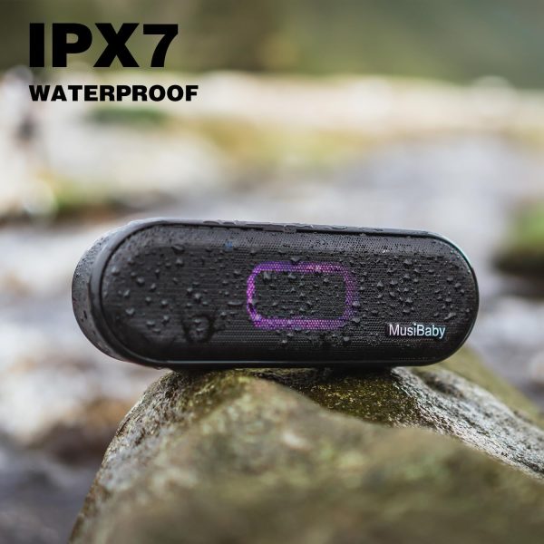 Bluetooth Speaker,MusiBaby M33 Speaker,IPX7 Waterproof Bluet... - Image 3