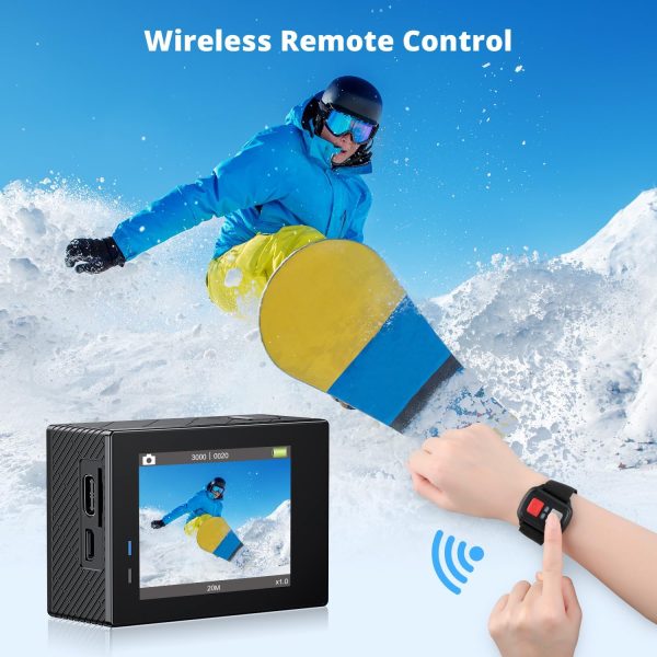 AKASO Brave 4 4K30fps Action Camera with 64GB MicroSDXC Memo... - Image 5