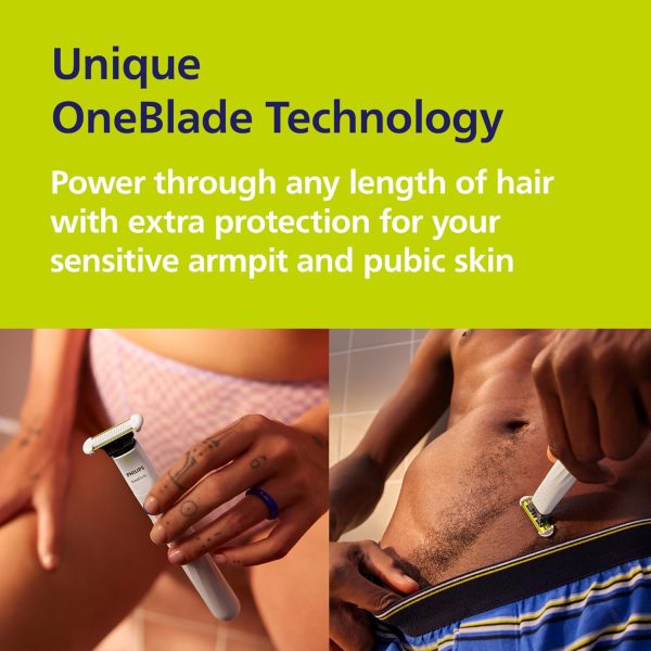 Philips OneBlade Intimate, Designed For Pubic Grooming, Trim... - Image 2