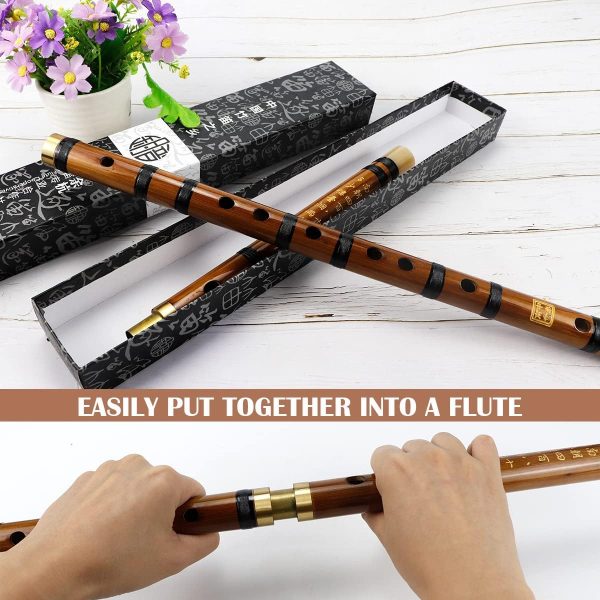 Bamboo Flute Musical Instruments Key C Wooden Flute Chinese ... - Image 6