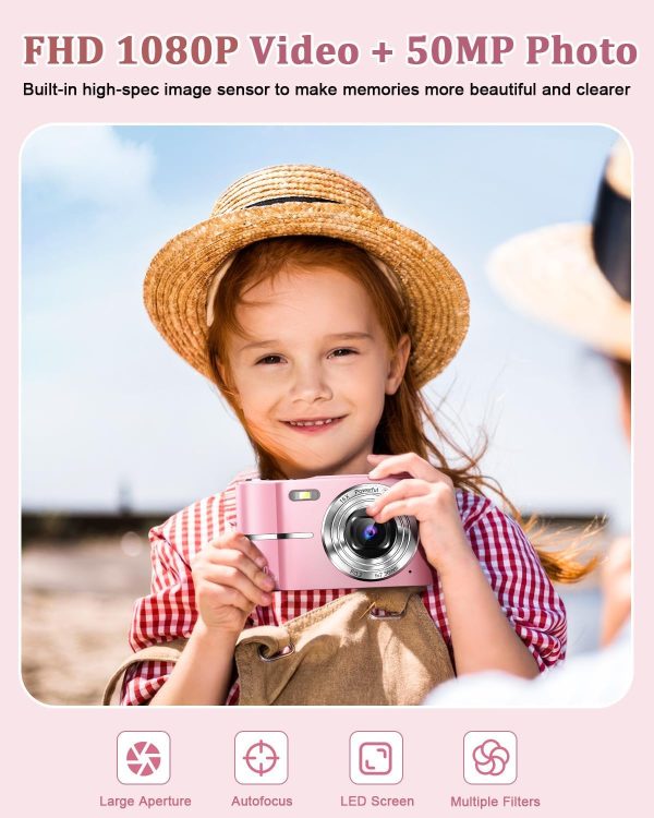 Digital Camera, Autofocus 50MP Vlogging Camera with 32G TF C... - Image 2