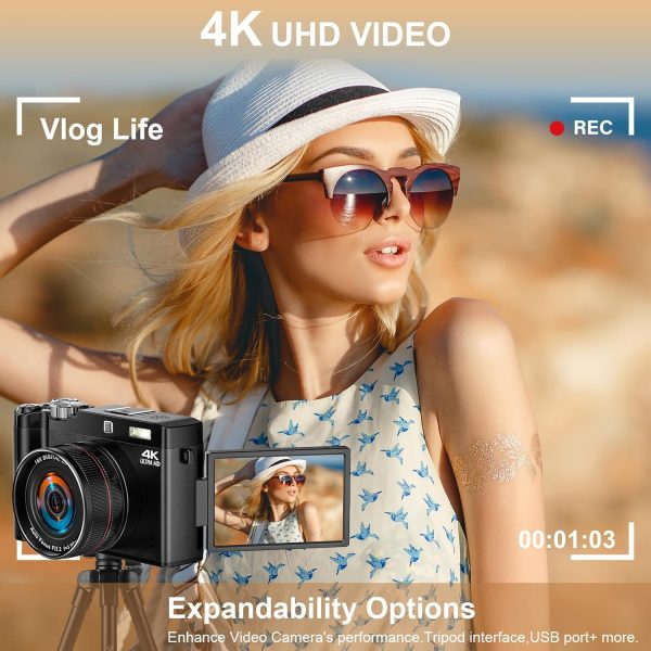Digital Camera for Photography - 4K 64MP Autofocus, One-Touc... - Image 2
