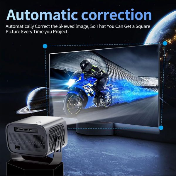 【Netflix auto Update】 360° Rotating Android Projector,720P N... - Image 3