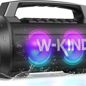 W-KING Portable Speakers Bluetooth Wireless, 120W Max Loudes...