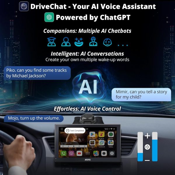 ATOTO Portable Android Car Radio with 4G+32G, Wireless CarPl... - Image 2