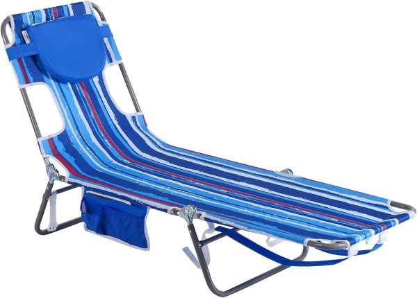 SunnyFeel Patio Lounge Chair, Outdoor Chaise Lounge, Reclini...