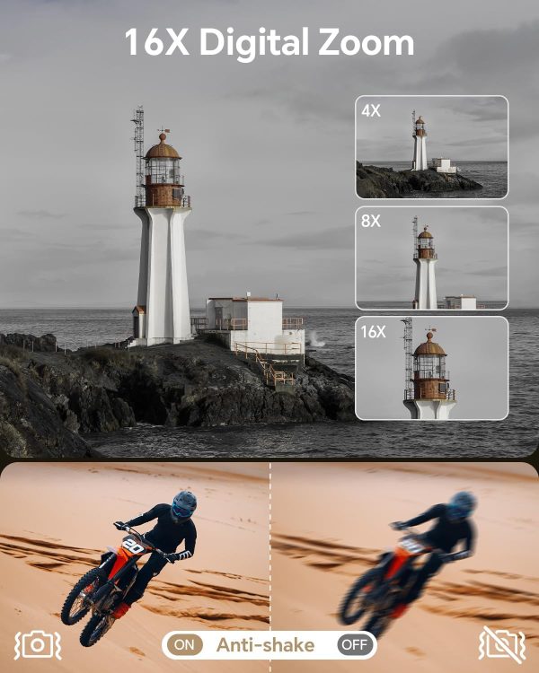 Fulealfly 8K Digital Camera for Photography, 88MP Autofocus ... - Image 6