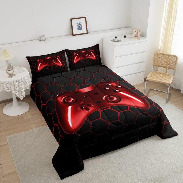Gaming Comforter for Boys Teen,Video Game Bedding Set for Ki... - Image 3