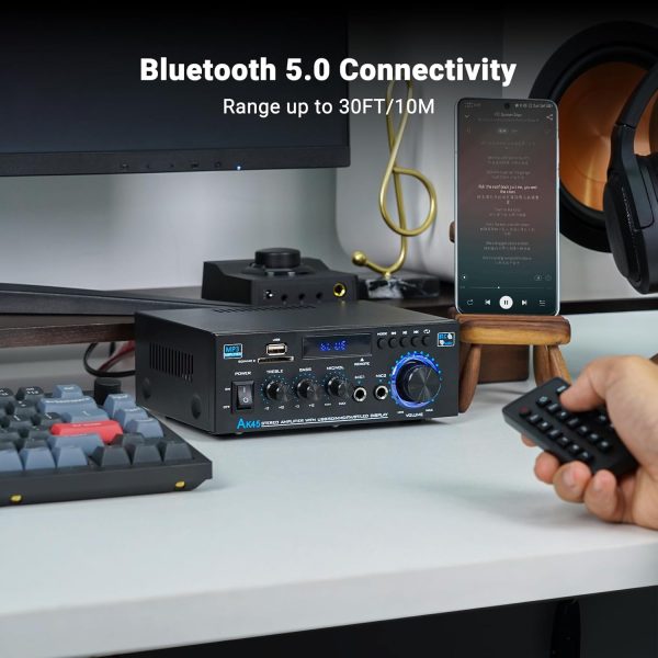 Bluetooth Stereo Receiver &Home Audio Amplifier, 300Wx2 2-Ch... - Image 2