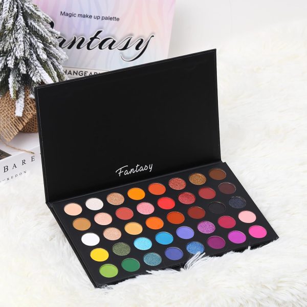Pro Highly Pigmented Eyeshadow Palette, Natural Matte Shimme... - Image 8