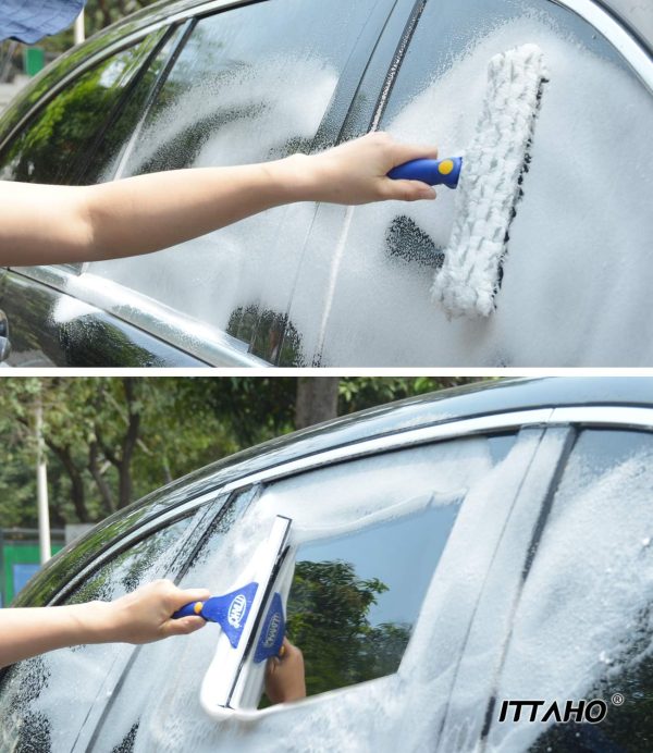 ITTAHO Squeegee for Window Cleaning,12" Squeegee and 11" Mic... - Image 4