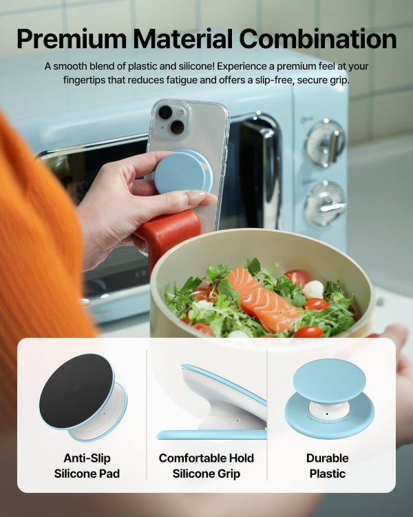 Sinjimoru for MagSafe Phone Grip, Soft Silicone Magnetic Fin... - Image 5