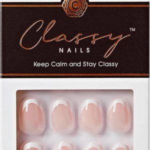 KISS Classy, Fake Nails, Exclusive Only, Light White, Oval, ...