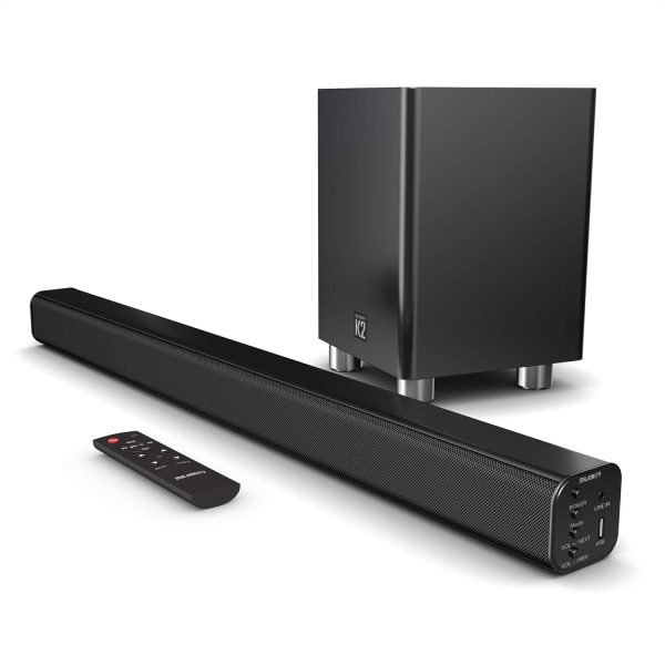 Majority K2 Sound Bar with Subwoofer | 150W Powerful Stereo ...