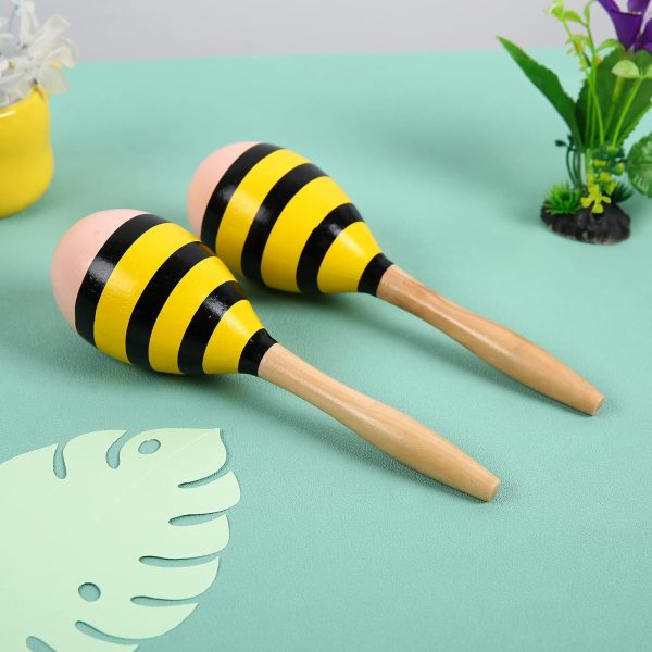 Maracas, Wooden Shaker Musical Percussion Instrument for Adu... - Image 7