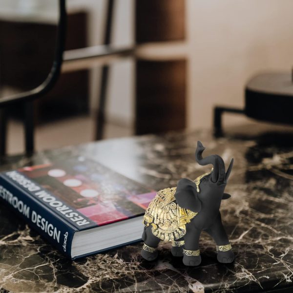 TRANSGOOD Lucky Elephant Statue Figurine Feng Shui Elephant ... - Image 4