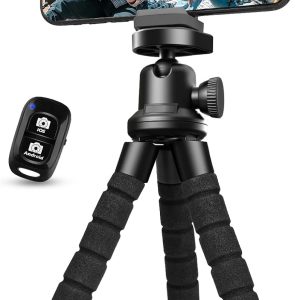 Aureday Phone Tripod, Flexible Tripod for iPhone and Android...