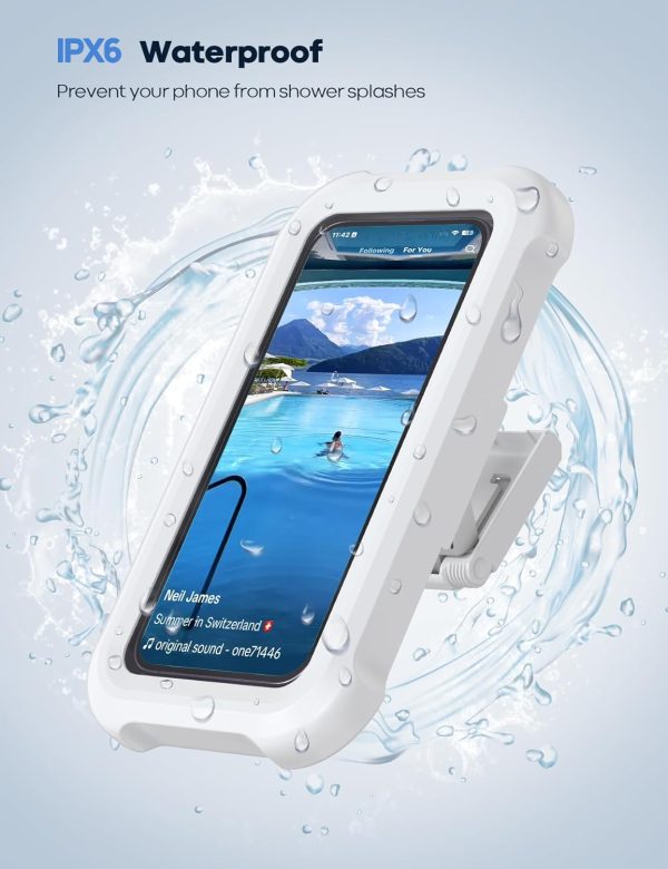 Lamicall Shower Phone Holder Waterproof - IPx6 HD Screen Wat... - Image 4