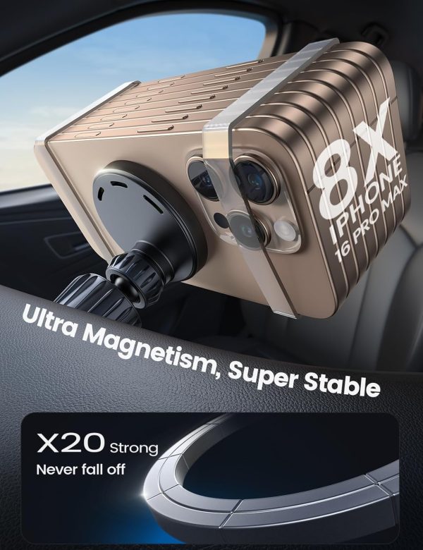 Lamicall 15W for Magsafe Car Mount Charger - Wireless Vent &... - Image 4