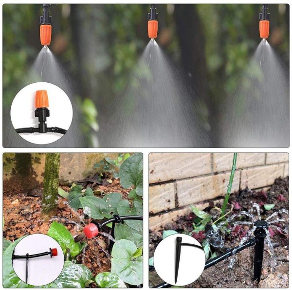 132FT Greenhouse Micro Drip Irrigation Kit, 164PCS Garden Au... - Image 5