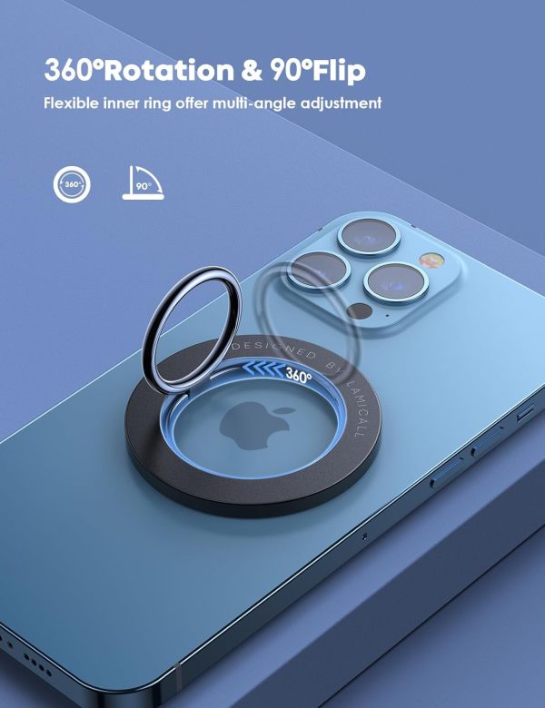 Lamicall Magnetic Finger Phone Ring Holder - Magnetic Phone ... - Image 4