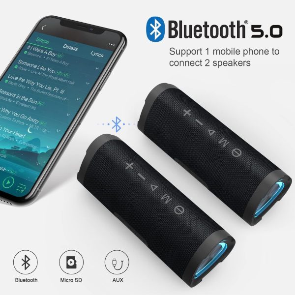 Vanzon V40 Bluetooth Speaker,IPX7 Waterproof Portable Wirele... - Image 5