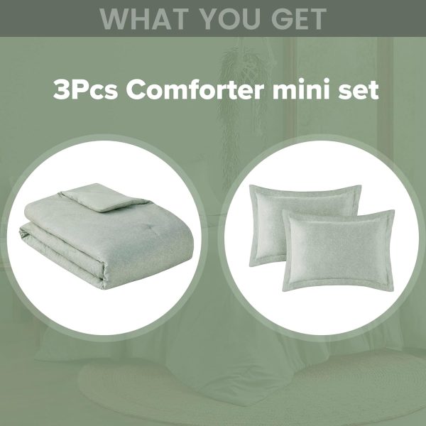 Comfort Spaces King Comforter Set - 3pcs (1 Microfiber Comfo... - Image 6