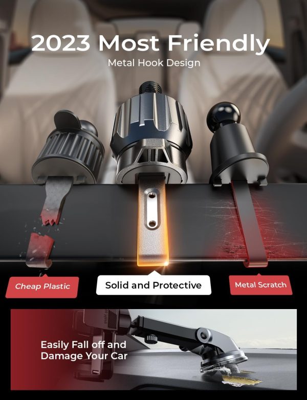 LISEN Phone Holder Car Vent【Never Blocking】 2025 Upgrade Cel... - Image 3
