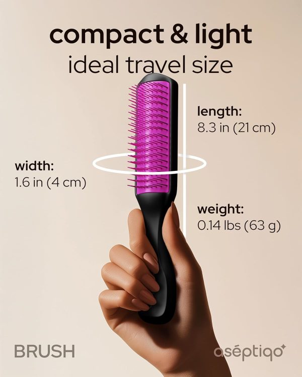 Aséptiqo Brush - Premium Detangling Anti-Static Hair Brush, ... - Image 4