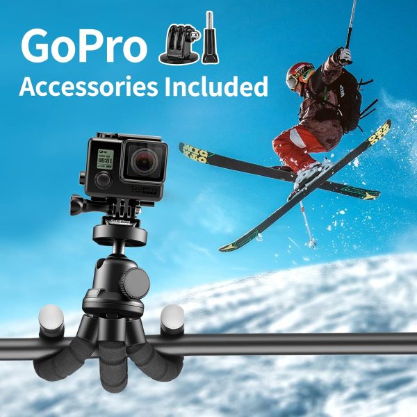 Aureday Phone Tripod, Flexible Tripod for iPhone and Android... - Image 3