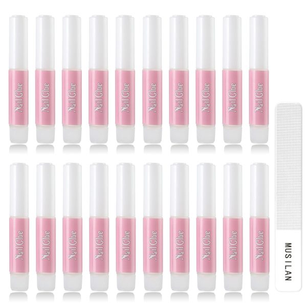 MUSILAN Nail Gel Glue,20PCS Nail Glue for Acrylic Nails Supe...