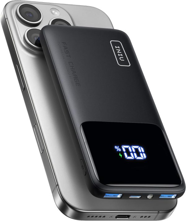 INIU Portable Charger, Slimmest Fast Charging 10000mAh USB C...