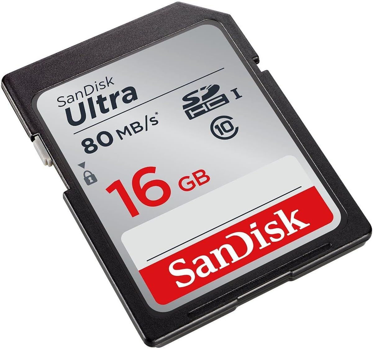 SanDisk 16GB Class 10 SDHC UHS-I Up to 80MB/s Memory Card (S…