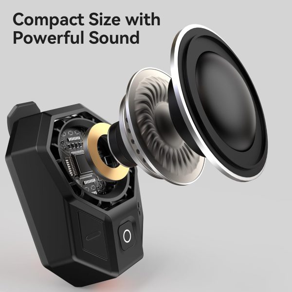 Clip-On Portable Speaker - Oraolo Wearable Speaker with Blue... - Image 4