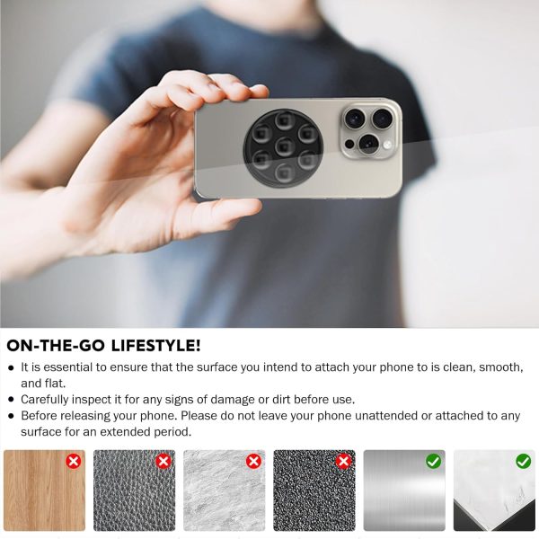 AUROX Expandable and Collapsible Phone Grip Stand Holder, Si... - Image 5