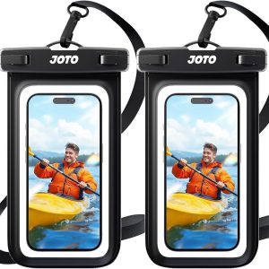 JOTO 2 Pack Waterproof Phone Pouch Case Up to 7", Underwater...