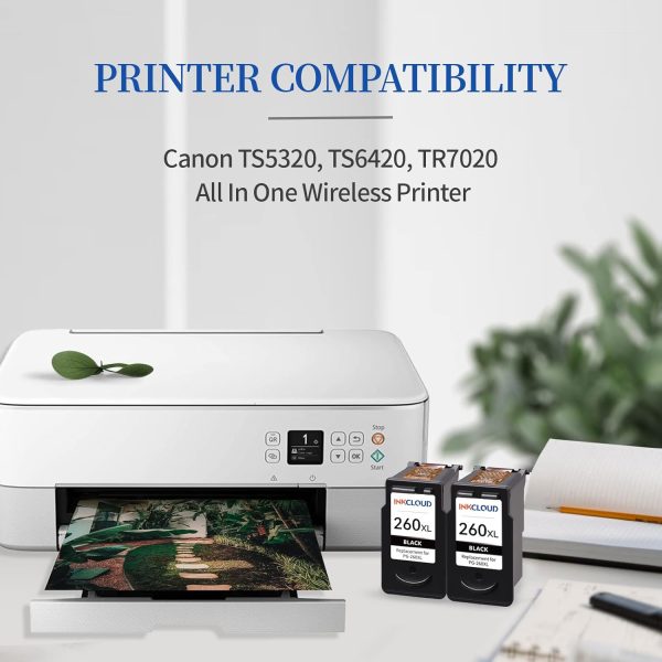 INKCLOUD Compatible Black Ink Cartridges Replacement for Can... - Image 3