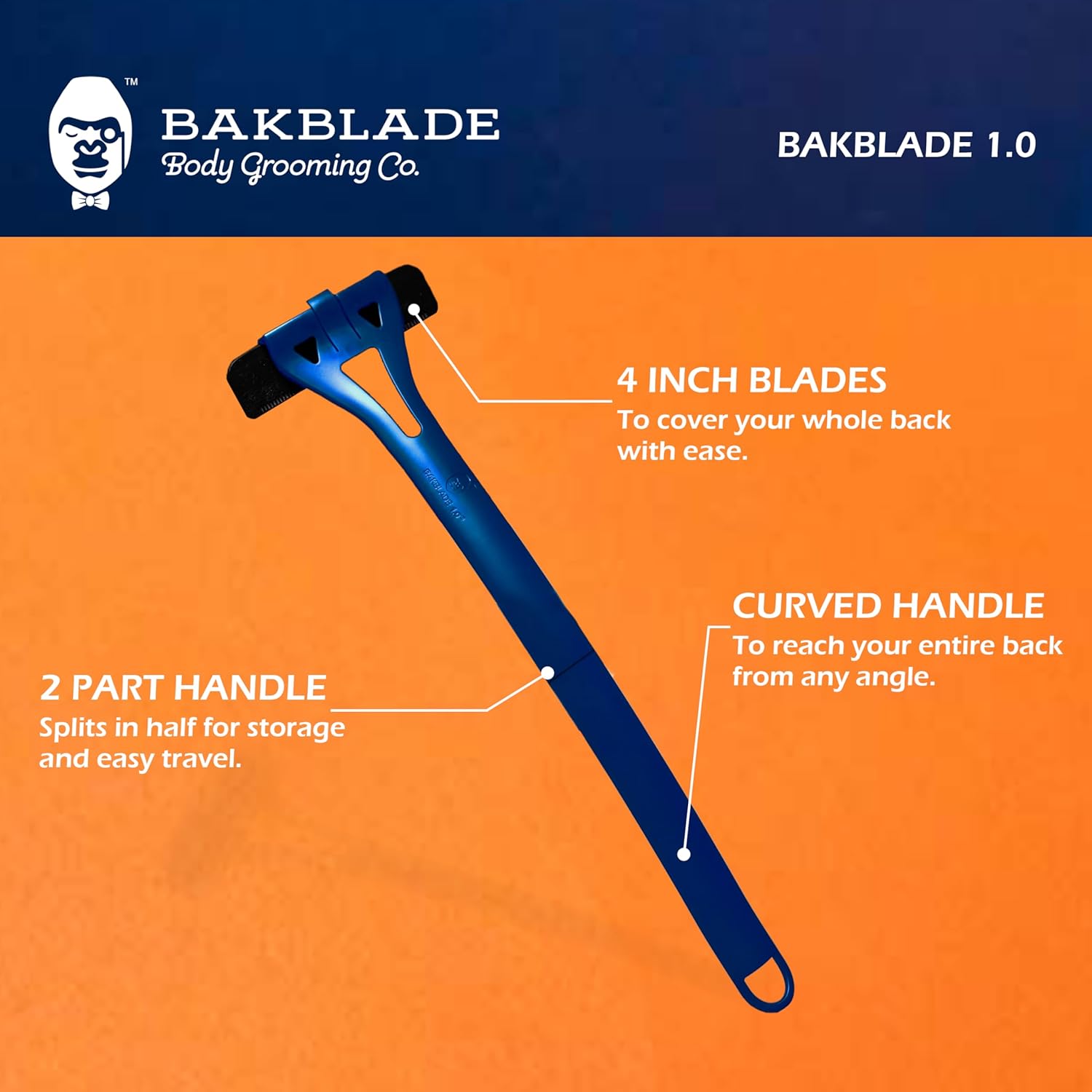 BAKblade 1.0 – Back Hair Removal and Body Shaver (DIY), Easy…