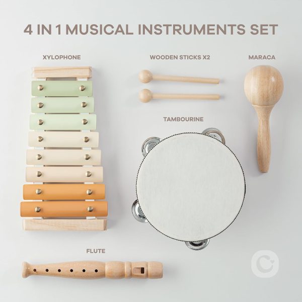 Comfy Cubs 4-Piece Kids Musical Instruments Set - Fun, Safe ... - Image 6