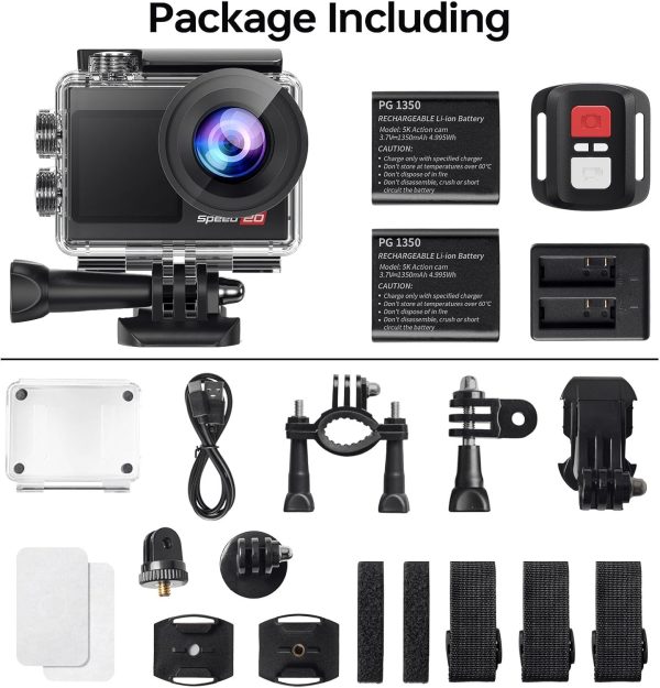 Action Camera 4K 60FPS Underwater Camera, Speed 20 Waterproo... - Image 8