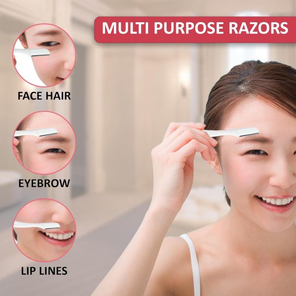 3pc,tufang eyebrow, Facial Razor, Women disposable shaving r... - Image 3