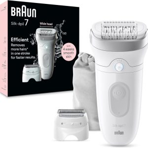Braun Silk-épil 7 Epilator, Wet and Dry, Wide Head, Includes...