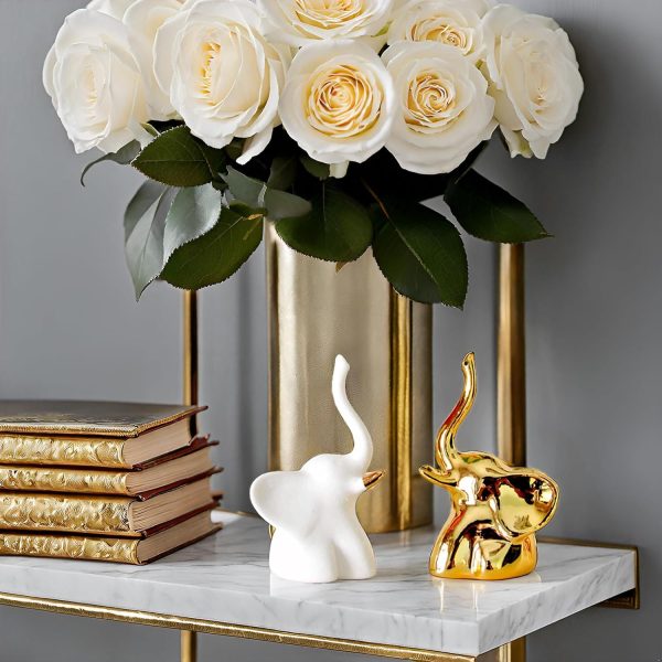 BIHOIB Home Decor Elephant Statues,1 Pair, Small Decorative ... - Image 8