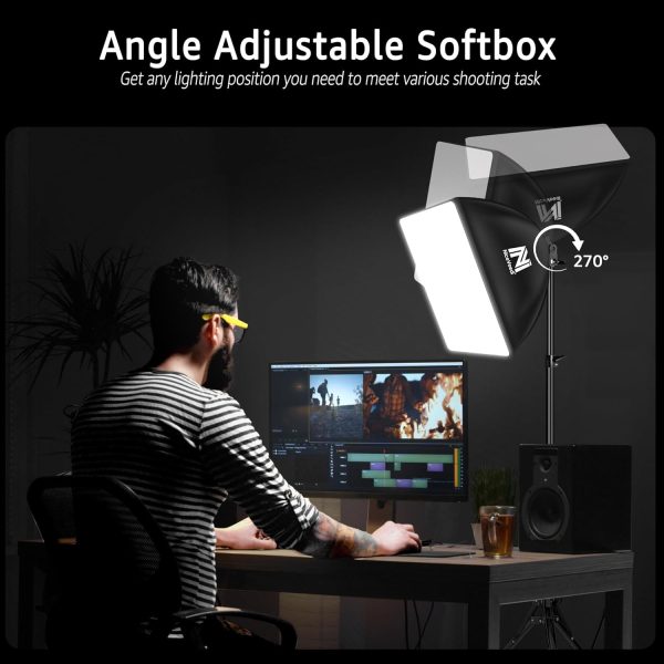 Softbox Lighting Kit, 16'' x 16'' Softbox Photography Lighti... - Image 3