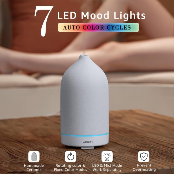 Gooamp 200ML Ceramic Diffuser,Aromatherapy Diffuser,Essentia... - Image 2