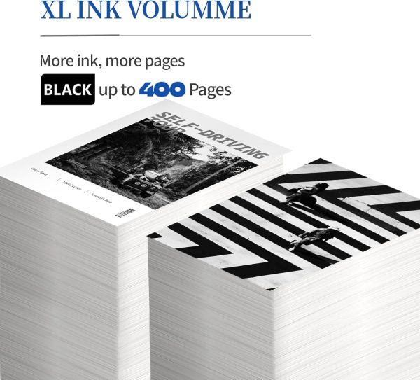 INKCLOUD Compatible Black Ink Cartridges Replacement for Can... - Image 2