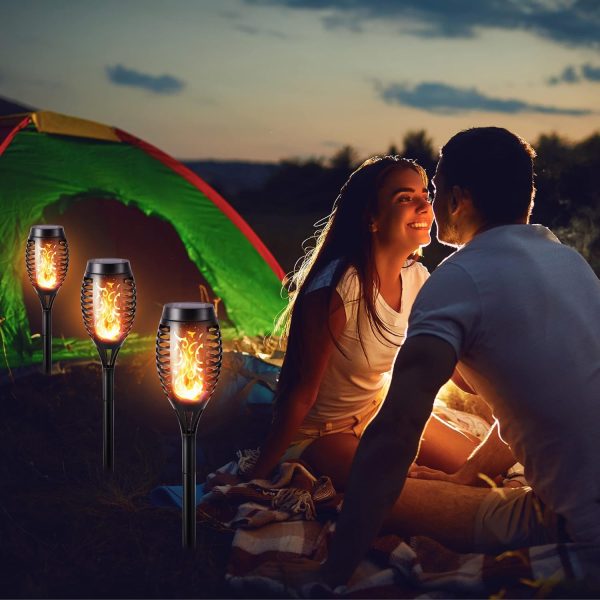 Toodour Solar Flame Torch Lights, 12 Pack Solar Lights Outdo... - Image 6